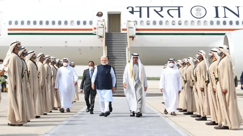 PM Modi meets UAE President Sheikh Mohamed in Abu Dhabi