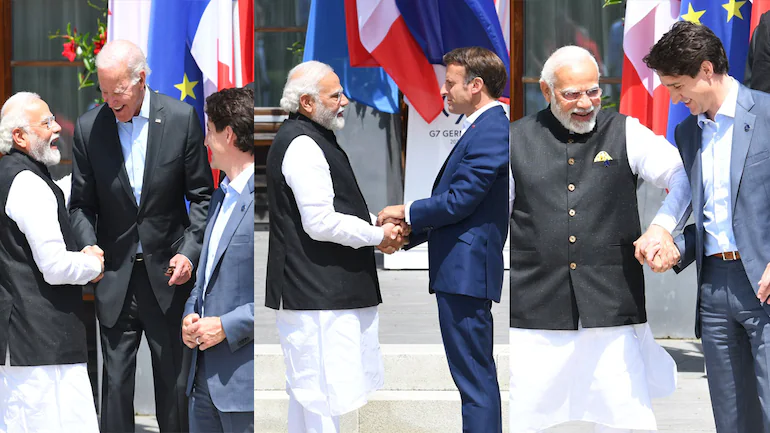 PM Modi meets Biden, Macron and Trudeau at G7 summit in Germany